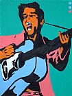 Pop art elvis painting